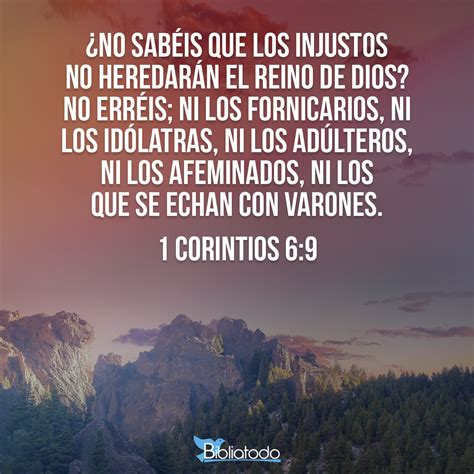 1 Corinto 6:9 .